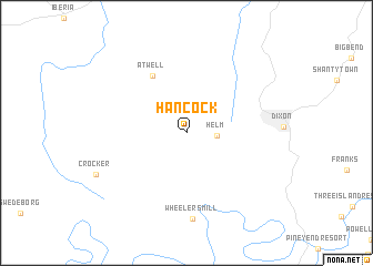 map of Hancock