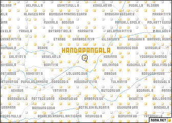 map of Handapangala