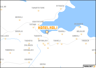 map of Hanelmalı