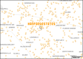 map of Hanford Estates