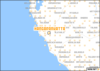 map of Hangaranwatta
