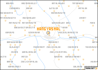 map of Hangyásmál