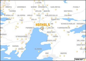 map of Hanhals