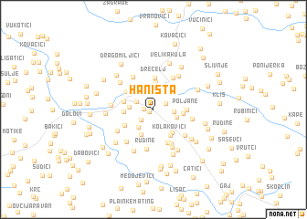 map of Haništa