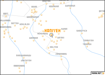 map of Ḩanīyeh