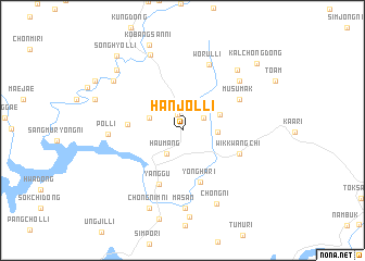 map of Hanjŏl-li