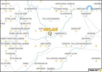 map of Ḩanjūr