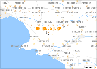 map of Hänkelstorp