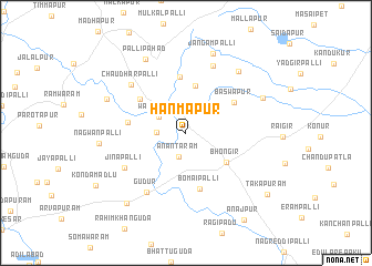 map of Hanmāpur