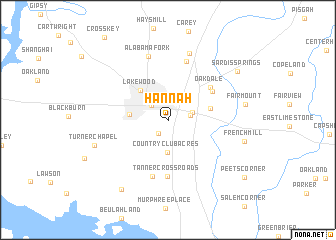 map of Hannah