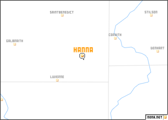 map of Hanna