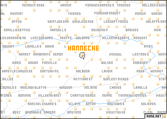 map of Hannêche