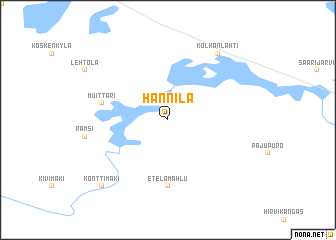 map of Hännilä