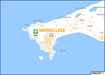 map of Hann-Village
