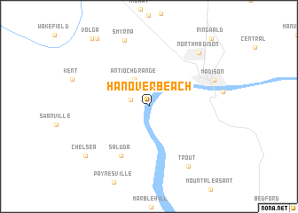 map of Hanover Beach