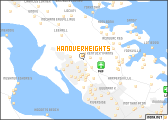 map of Hanover Heights