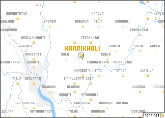 map of Hānrikhāli