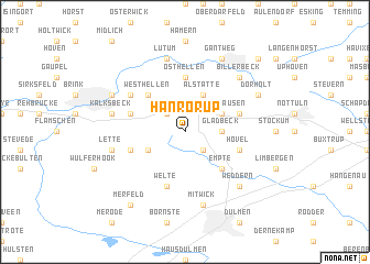 map of Hanrorup