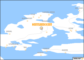 map of Hansbakkan