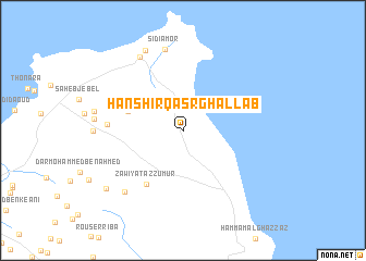 map of Hanshīr Qaşr Ghallāb