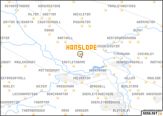 map of Hanslope