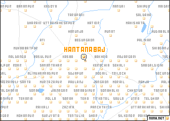 map of Hantānābāj