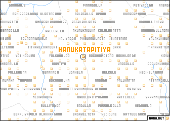 map of Hanukatapitiya