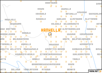 map of Hanwella