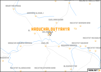 map of Haouch ʼAloût Yahya