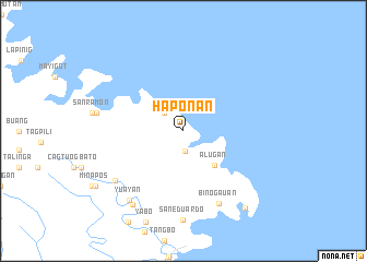 map of Haponan