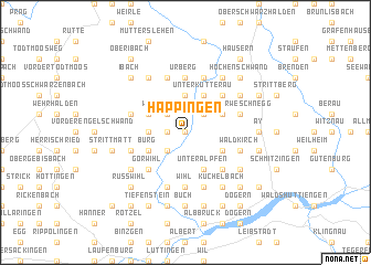 map of Happingen