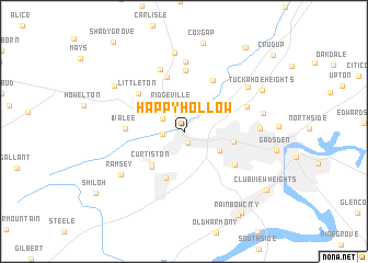 map of Happy Hollow