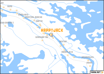 map of Happy Jack