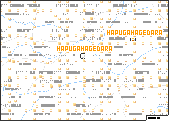 map of Hapugahagedara