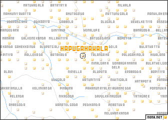 map of Hapugahawala