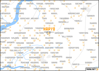 map of Hap\