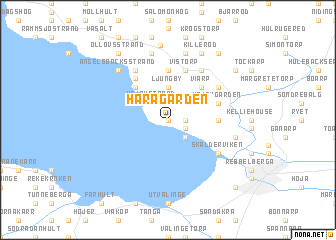map of Haragården