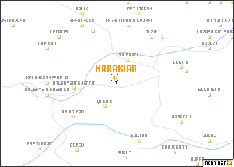 map of Harakīān