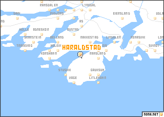 map of Haraldstad