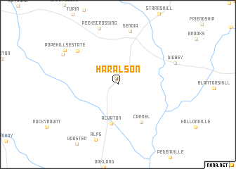 map of Haralson