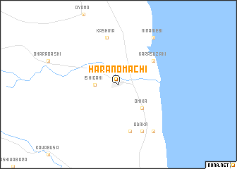 map of Haranomachi