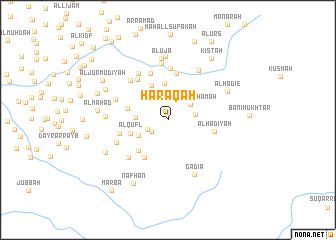 map of Ḩaraqah