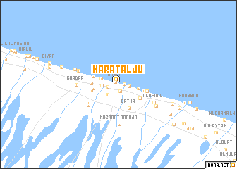 map of Ḩārat al Jū‘