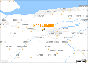 map of Harbledown