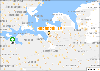 map of Harbor Hills
