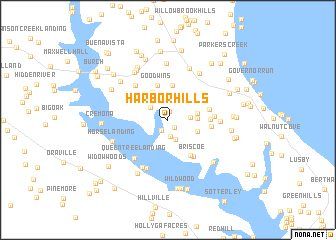 map of Harbor Hills