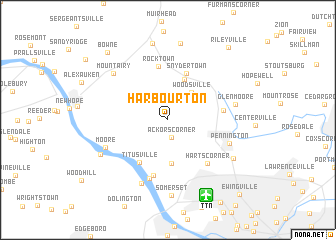 map of Harbourton