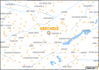 map of Harchoke