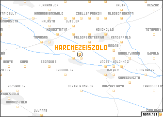 map of Harcmezei Szőlő