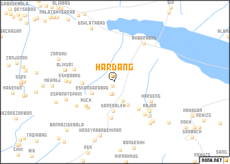 map of Hardang